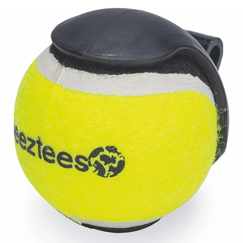 Beeztees Ballhalter inkl. Tennisball - 6,3 cm schwarz/gelb - Apportierspielzeug