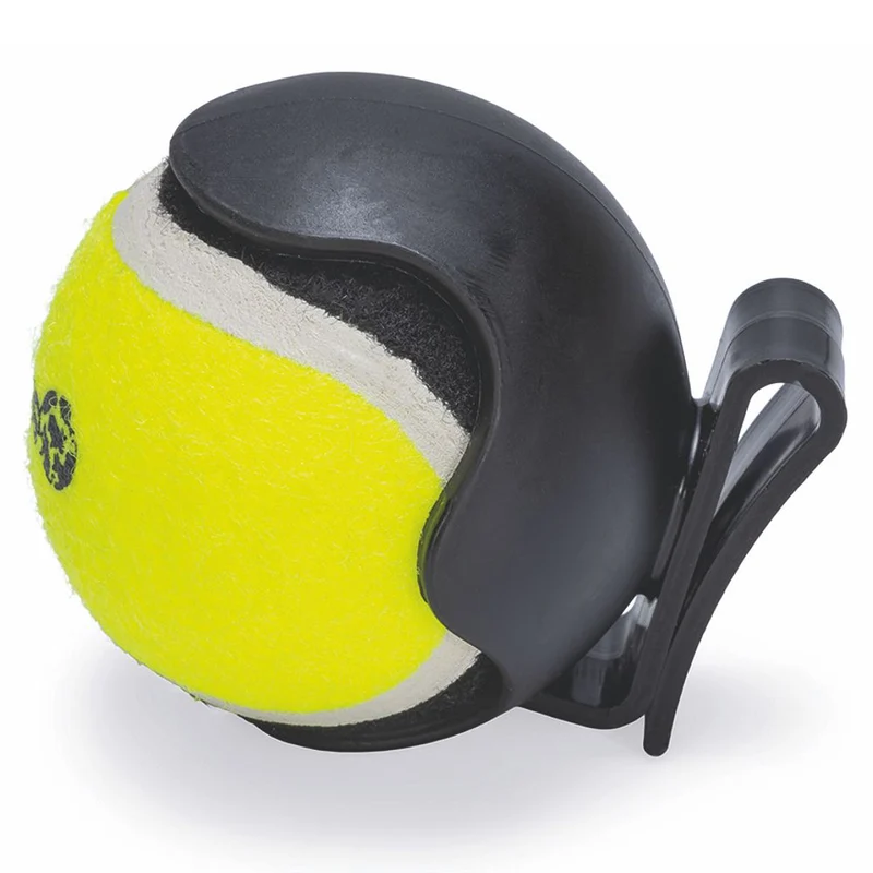 Beeztees Ballhalter inkl. Tennisball - 6,3 cm schwarz/gelb - Apportierspielzeug