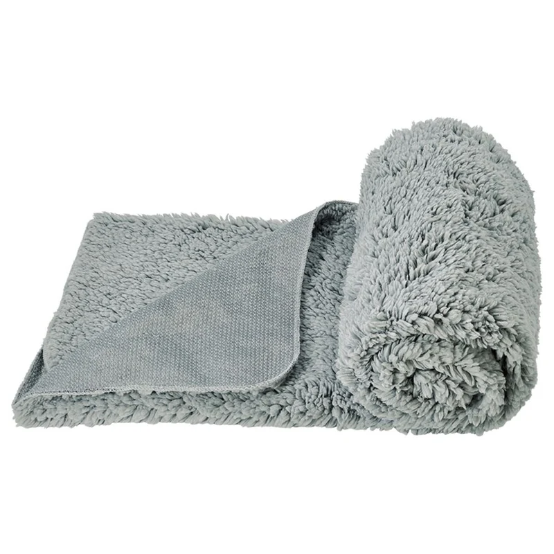 Nobby Fleecedecke TEDDY - grau - M/L - Hundedecke Kuscheldecke Schutzdecke