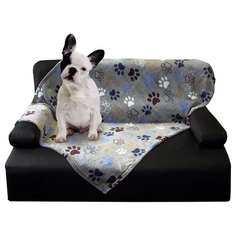 Nobby Fleecedecke LISSI hellgrau - S/M/L - Hundedecke Kuscheldecke Schutzdecke