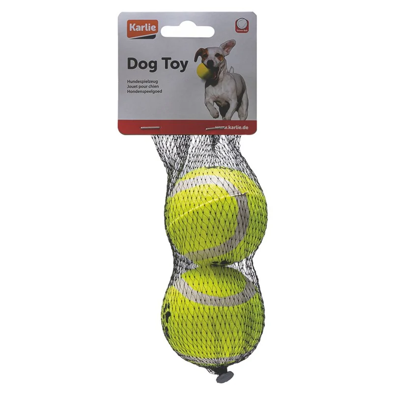 Karlie Tennisball 30:15 - M/XL - 1er/2er/12er - Apportierspiel Ball für Hunde