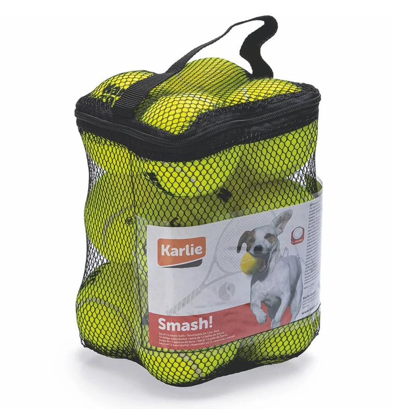 Karlie Tennisball 30:15 - M/XL - 1er/2er/12er - Apportierspiel Ball für Hunde