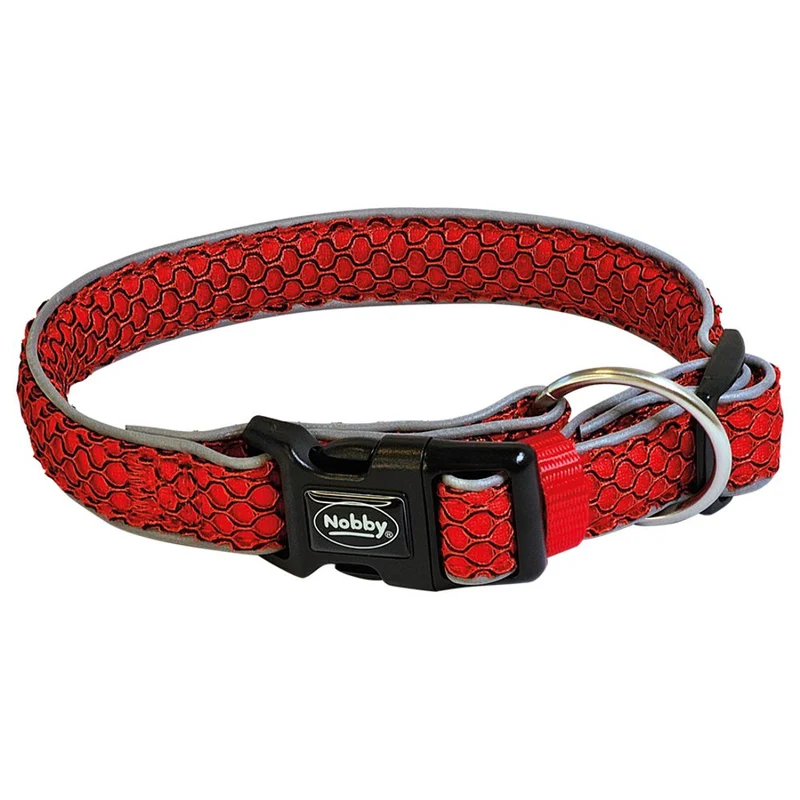Nobby Halsband MESH AIR - XS/S/M/L/XL - 6 Farben Nylon Meshgewebe Hundehalsband