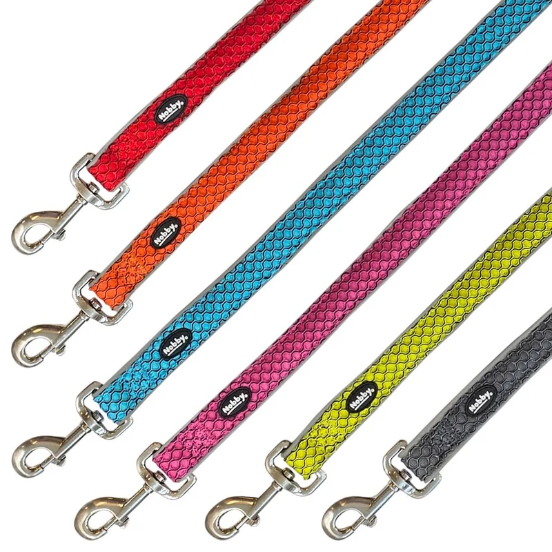 Nobby Leine MESH AIR 120 cm - 20/25/32 mm breit - Nylon Meshgewebe Hundeleine