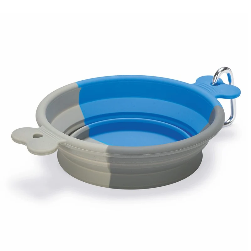 Beeztees faltbarer Silikon-Reisenapf RUA 750 ml Futternapf Wassernapf Fressnapf