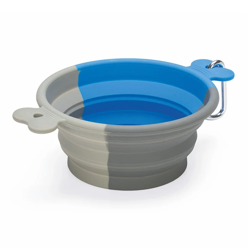 Beeztees faltbarer Silikon-Reisenapf RUA 750 ml Futternapf Wassernapf Fressnapf