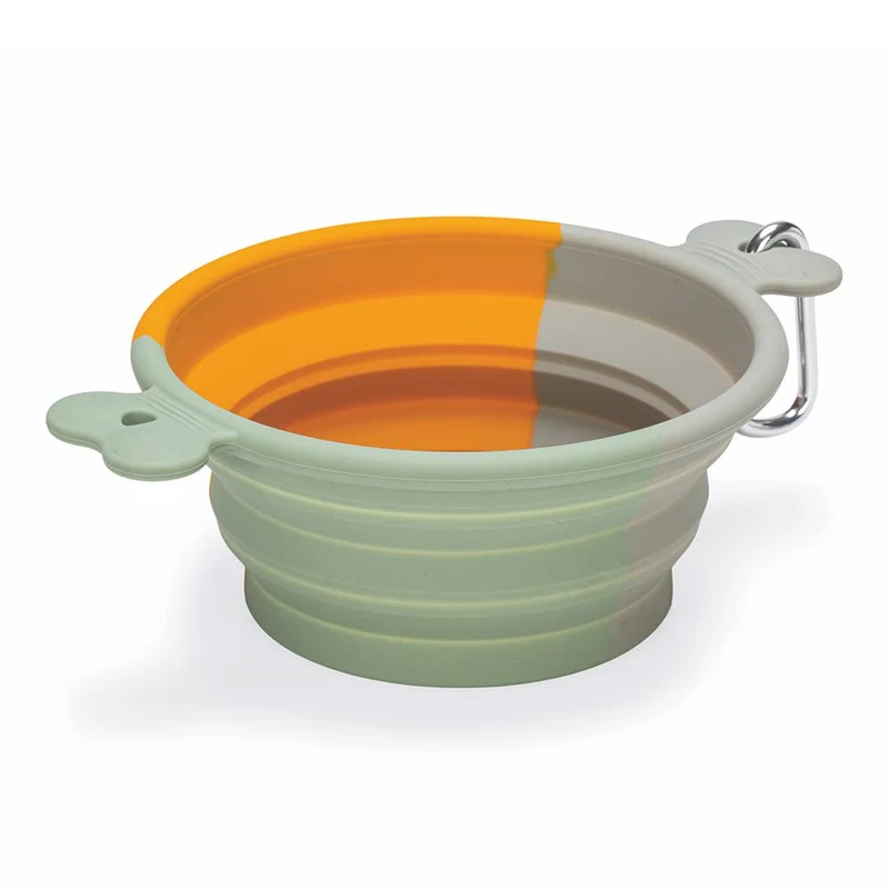Beeztees faltbarer Silikon-Reisenapf RUA 750 ml Futternapf Wassernapf Fressnapf
