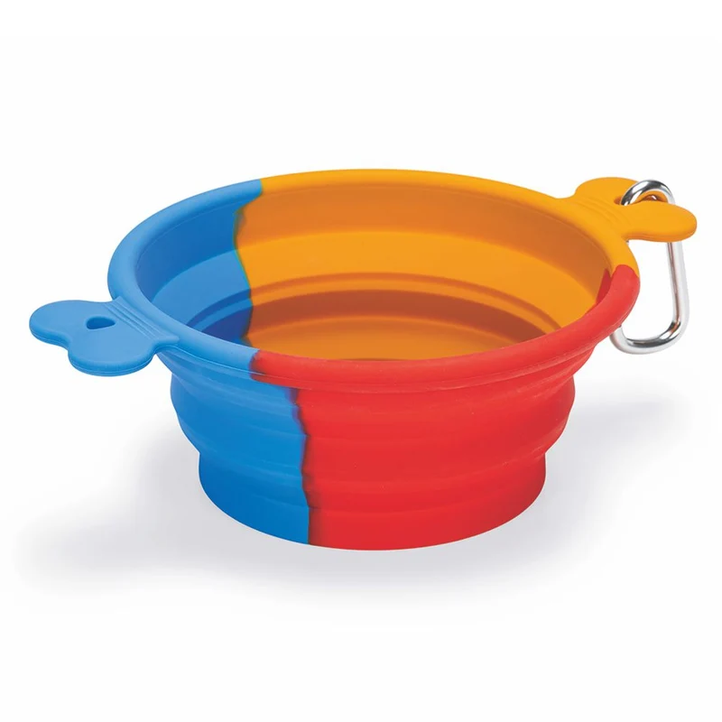 Beeztees faltbarer Silikon-Reisenapf RUA 750 ml Futternapf Wassernapf Fressnapf