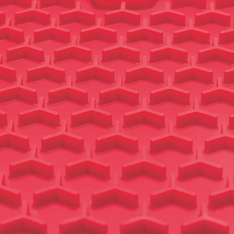 Beeztees Silikon Leckmatte Hexagon - Hund Katze - Schleckmatte Anti-Schlingmatte