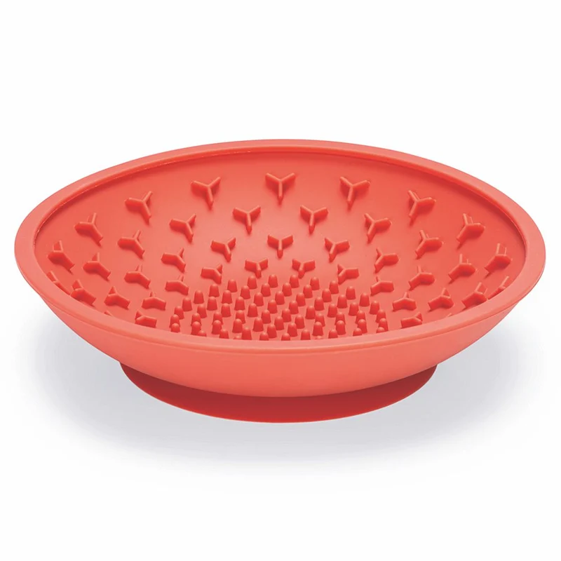 Beeztees Silikon Leckschale - 19 cm - Hund Katze - Leckmatte Anti-Schling-Napf