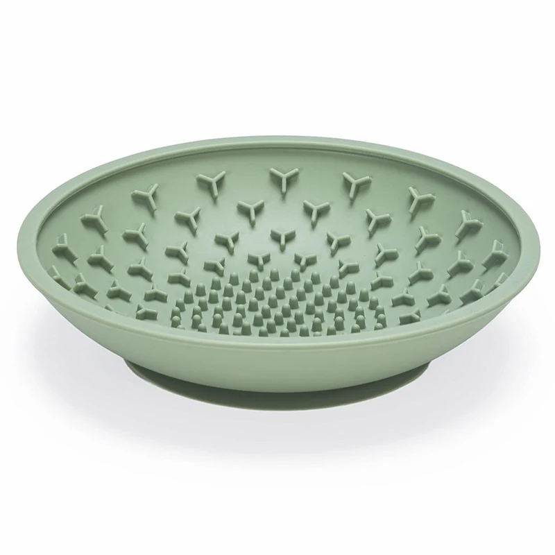 Beeztees Silikon Leckschale - 19 cm - Hund Katze - Leckmatte Anti-Schling-Napf