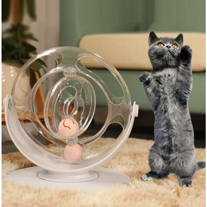 Interaktives Katzenspielzeug Mit Rotierenden Bällen und 360°-Bewegung