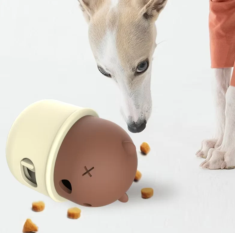 Interaktives Hundespielzeug – Bärenform mit Klickmechanismus für Hunde