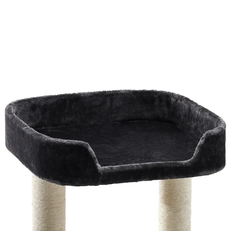 Nobby Katzen Kratzbaum Classic ZADA - 50 x 50 x 145 cm - Plüsch Höhle Hängematte