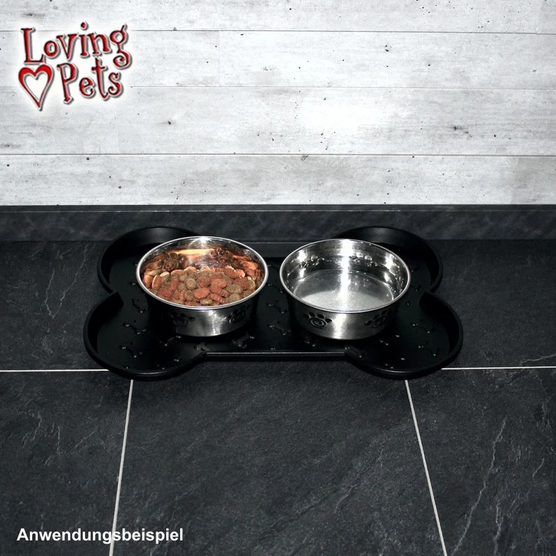Napfunterlage - Matte für Futternapf/Wassernapf/Fressnapf Hunde Katzen Welpen