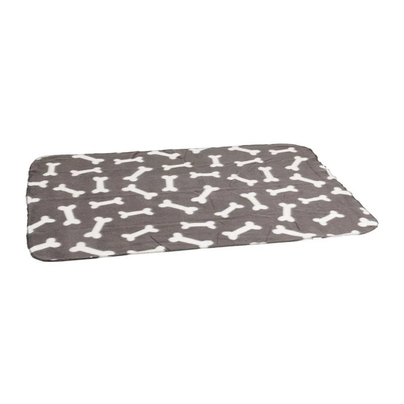 Karlie Hunde Fleecedecke schwarz/braun/grau Hundedecke Kuscheldecke Schutzdecke