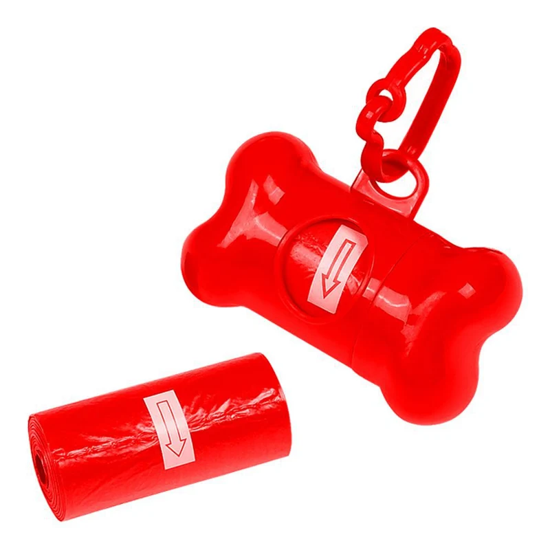 PetSport Kotbeutelspender mit Kottüten - blau/grün/rot - Hunde Kotbeutel Spender