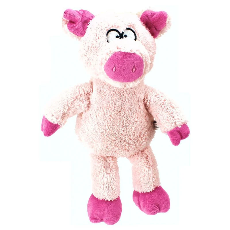 PetSport Plüsch Hundespielzeug Schwein Kuscheltier mit Squeaker Welpen Spielzeug