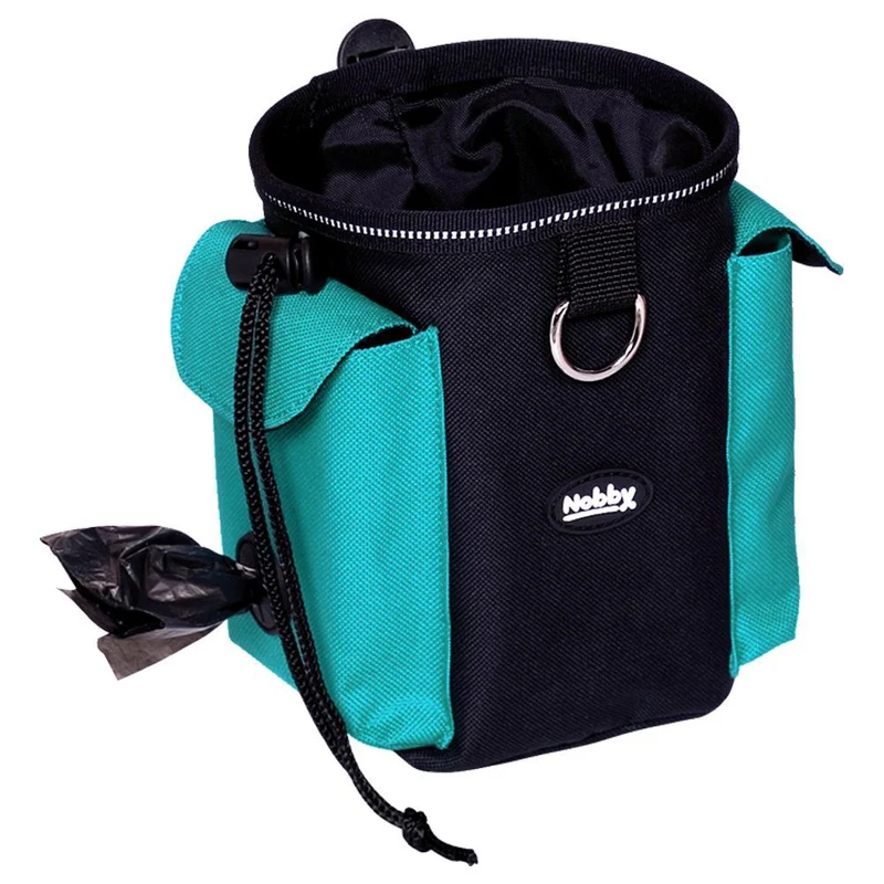 Nobby Snackbeutel RIO 2in1 - Nylon Kotbeutelspender Futterbeutel Snackbag Clip