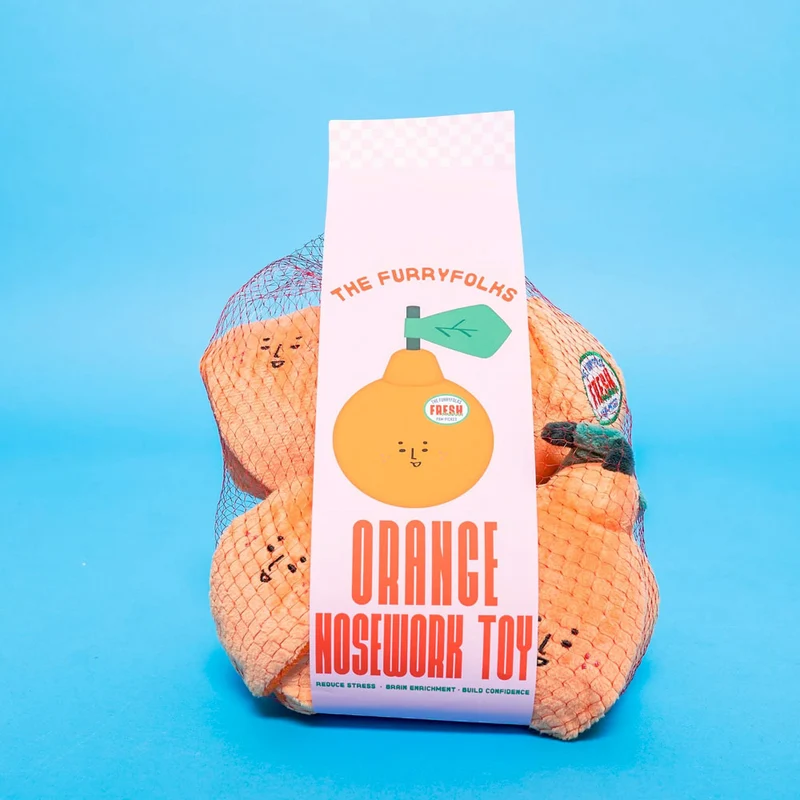 Hundespielzeug, Orange
