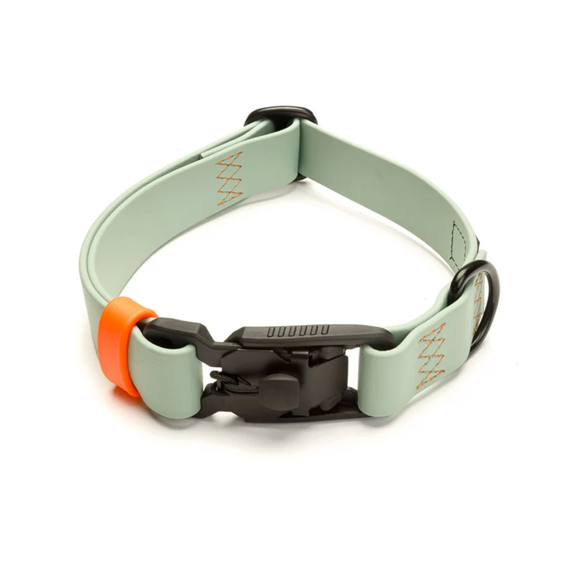 Hundehalsband BioThane Ipanema, Mint - Neon Orange