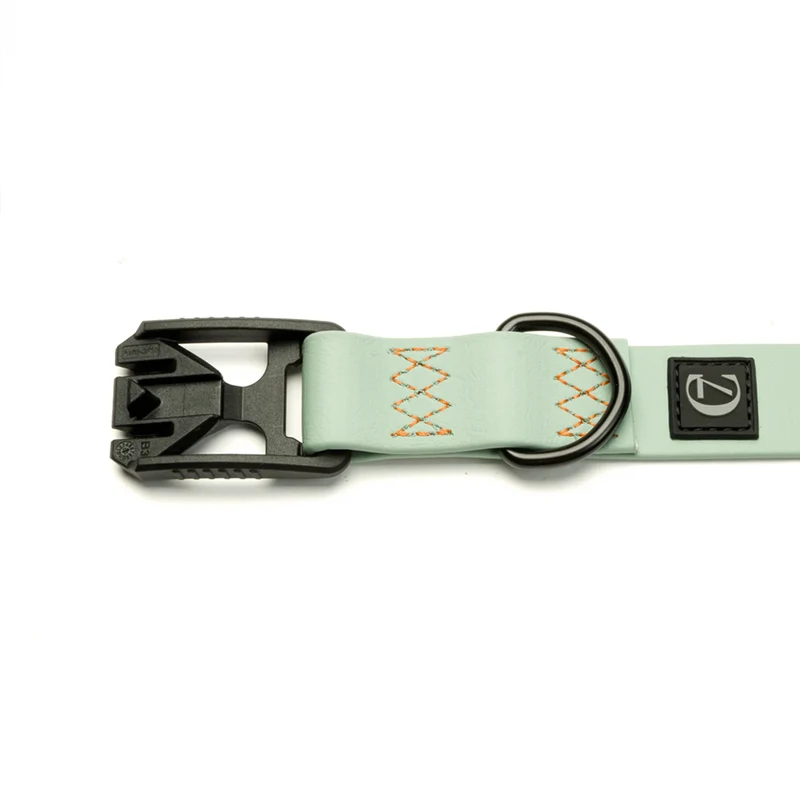 Hundehalsband BioThane Ipanema, Mint - Neon Orange