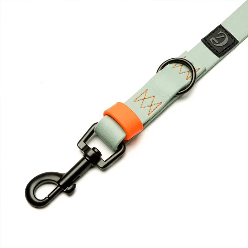 Hundeleine BioThane Ipanema, Mint - Neon Orange