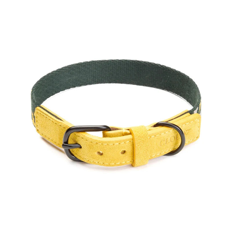 Hundehalsband Maksimir Park, Green/Yellow