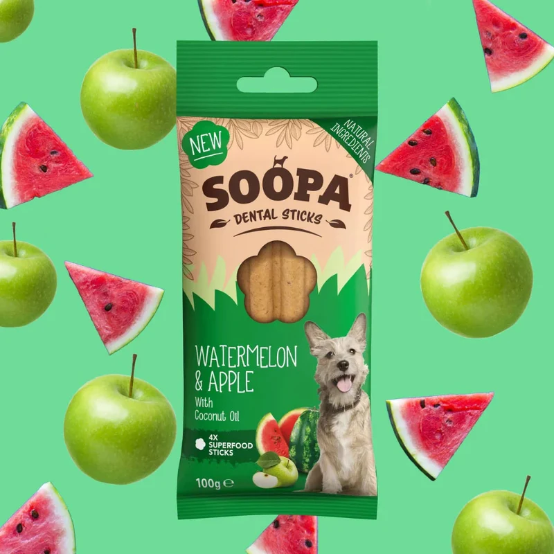 Dental Sticks, Wassermelone & Apfel