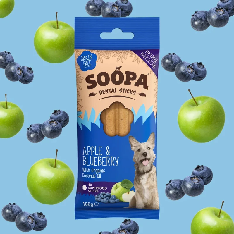 Dental Sticks, Apfel & Blaubeere