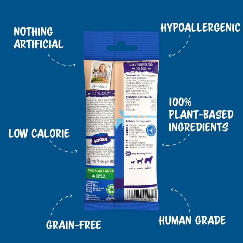 Dental Sticks, Apfel & Blaubeere