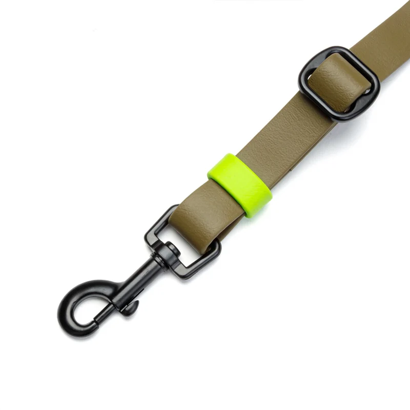 Freihandleine BioThane Ipanema, Olive-Neon Green
