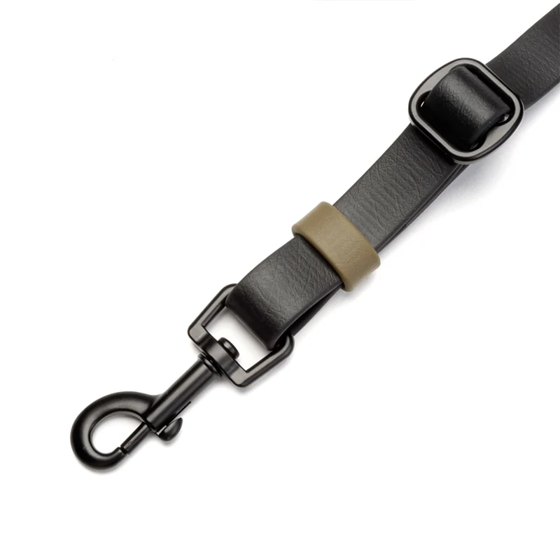 Freihandleine BioThane Ipanema, Black-Olive