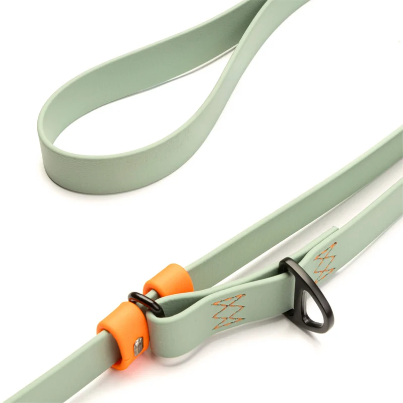 Freihandleine BioThane Ipanema, Mint - Neon Orange