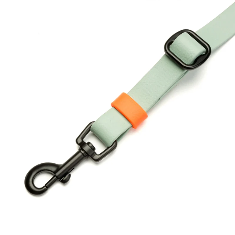 Freihandleine BioThane Ipanema, Mint - Neon Orange