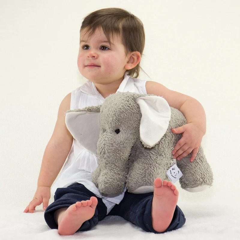 Elefant Stofftier Plümifant grau