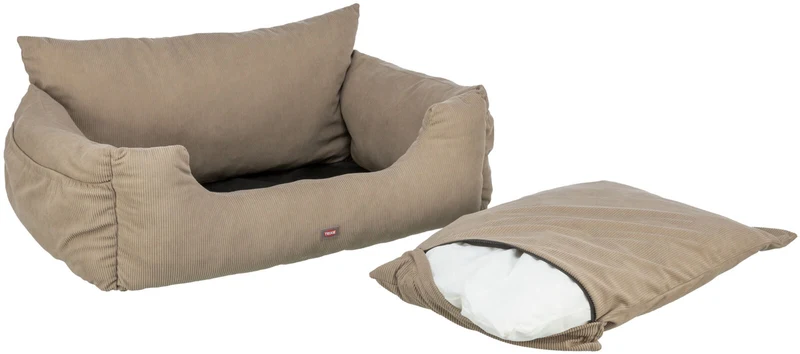 Hundeautositz extra breit, Cord-Optik