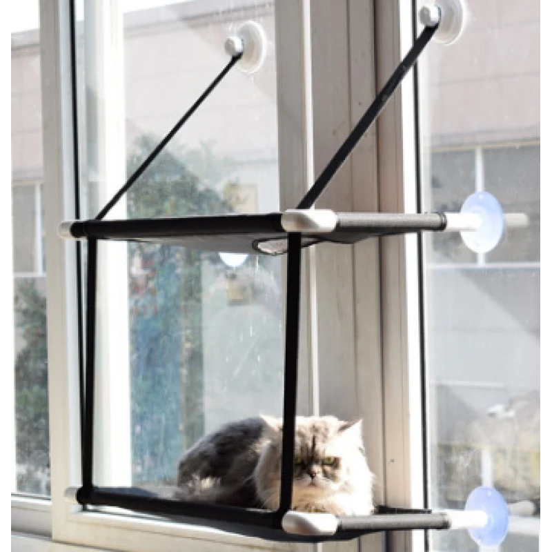 Katzen Fensterliege – Platzsparend und Stabil mit Saugfüßen