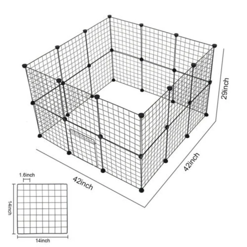 Hundezwinger Aus Draht – Flexibler Hunde-Playpen mit Tür für Haustiere