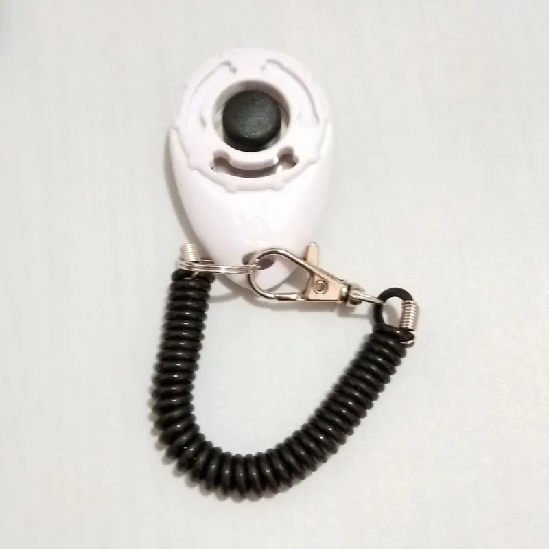 Hundetrainer Clicker – Ergonomischer Klicker mit Spirale und Karabinerhaken