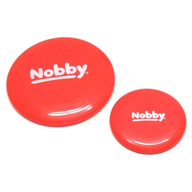 Nobby Wurfscheibe - Ø 15 + 23 cm - rot - Hundespiel Apportierspiel Wurfspiel