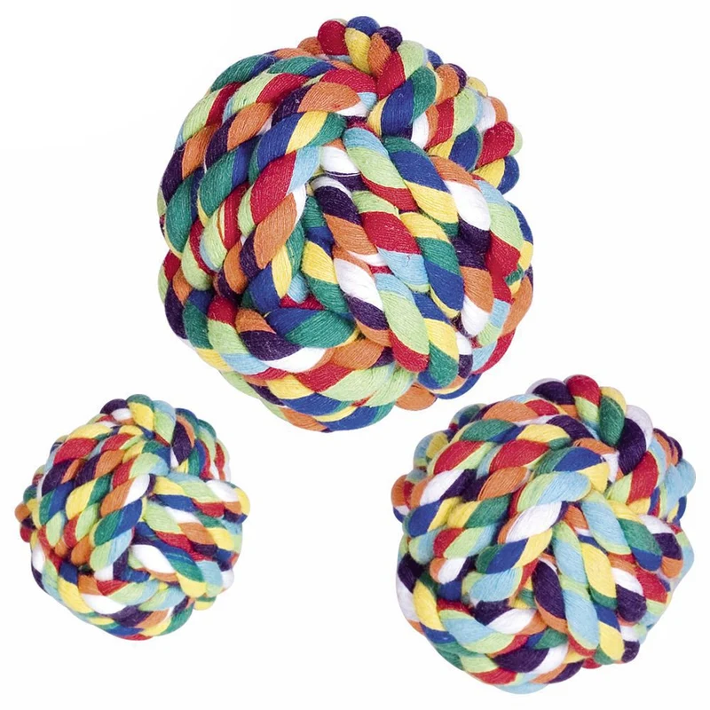 Nobby Knotenseil-Ball - S/M/L - Baumwolle - Kauspielzeug Apportierspielzeug