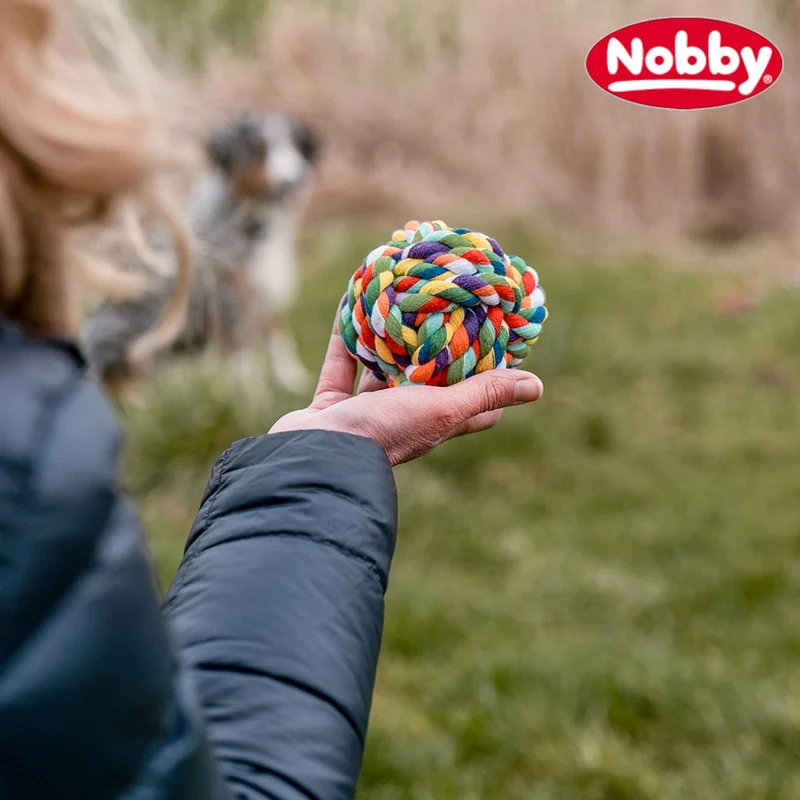 Nobby Knotenseil-Ball - S/M/L - Baumwolle - Kauspielzeug Apportierspielzeug