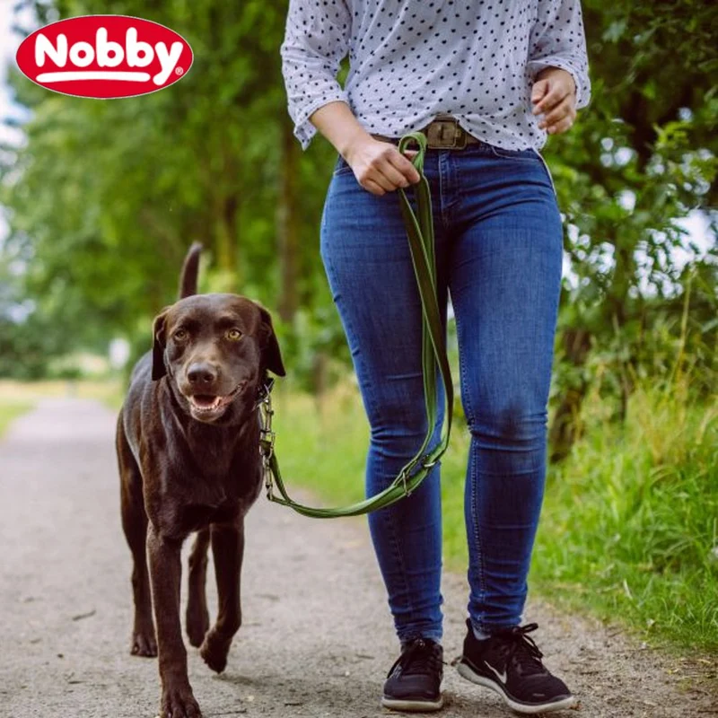 Nobby Führleine CLASSIC PRENO - 200 cm - XS-S/M-L/L-XL - Nylon Hundeleine - 2 m