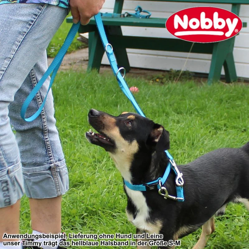 Nobby Halsband CLASSIC XXS/XS-S/S-M/M-L/L-XL alle Farben - Nylon Hundehalsband