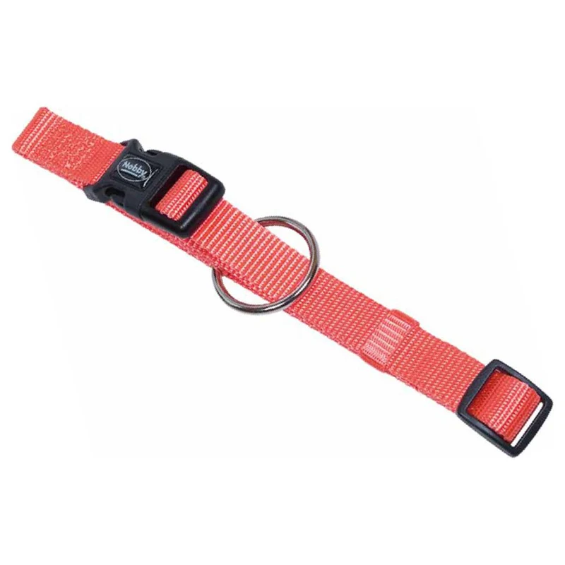 Nobby Halsband CLASSIC XXS/XS-S/S-M/M-L/L-XL alle Farben - Nylon Hundehalsband