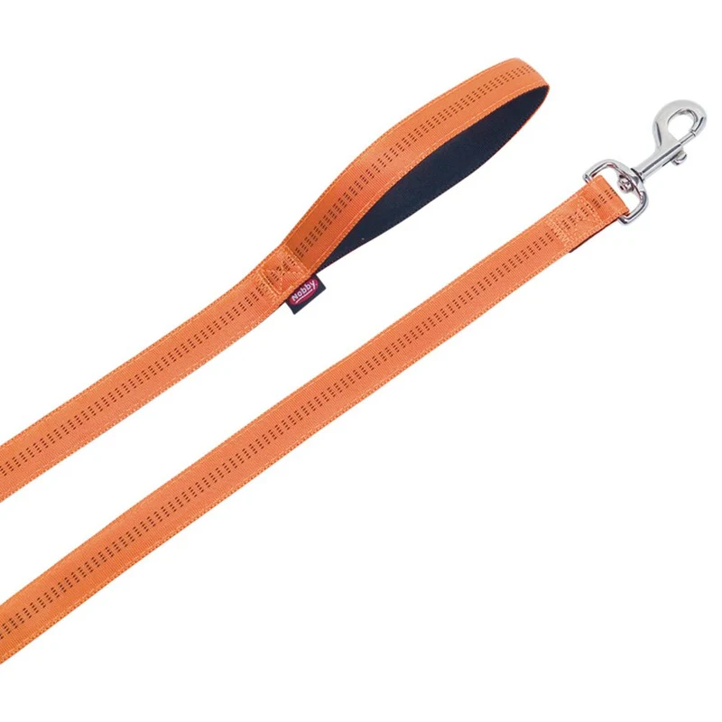 Nobby Leine SOFT GRIP 120 cm lang - 10/15/20/25 mm breit Nylon Hundeleine 1,2 m
