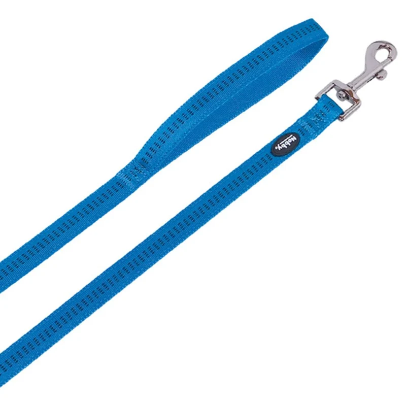 Nobby Leine SOFT GRIP 120 cm lang - 10/15/20/25 mm breit Nylon Hundeleine 1,2 m