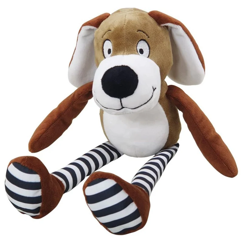 Nobby Plüsch-Hundespielzeug - knistert quietscht - Plüschspielzeug mit Squeaker