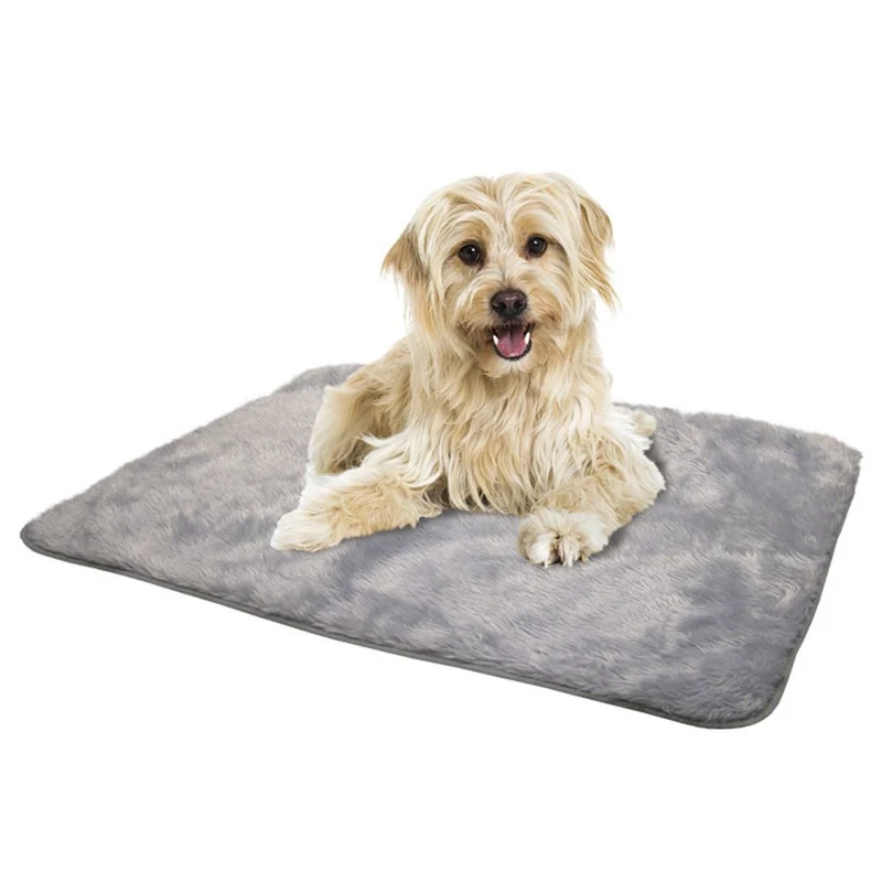 Nobby Felldecke Classic TALLO - hellgrau - Schlafplatz Decke Kissen Hundebett